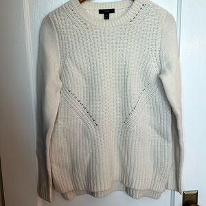 J. Crew white sweater